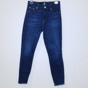 7 For All Mankind High Waist Ankle Skinny